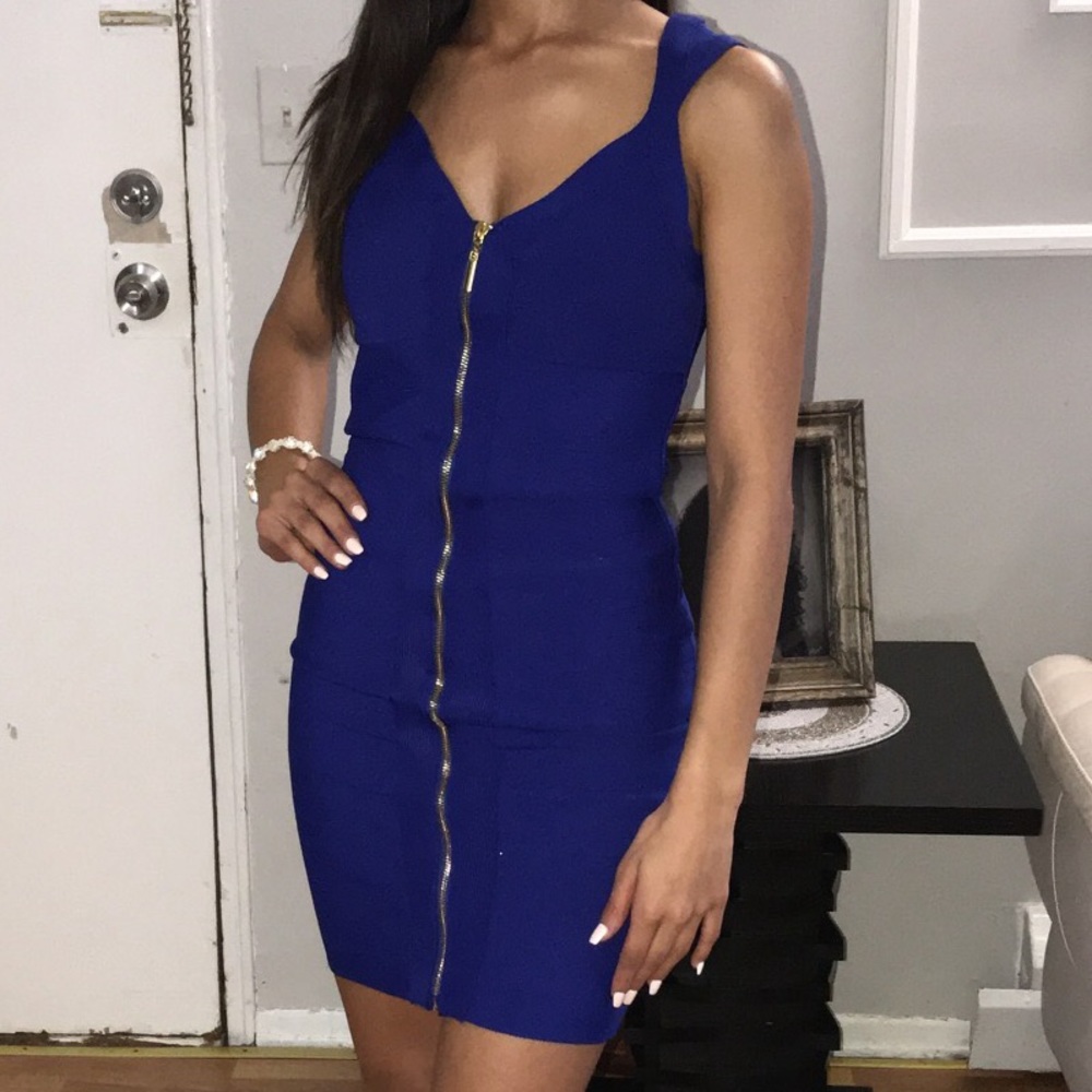 Royal Blue Bandage dress
